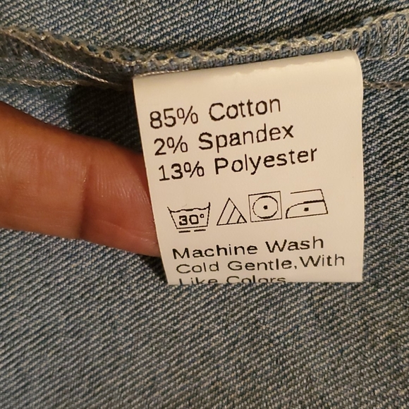 Denim Colorblock Coat - Picture 4 of 7